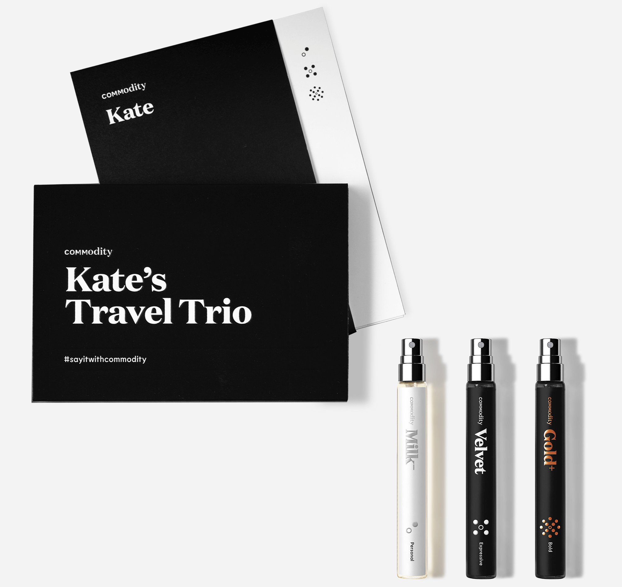 Il trio da viaggio di Kate